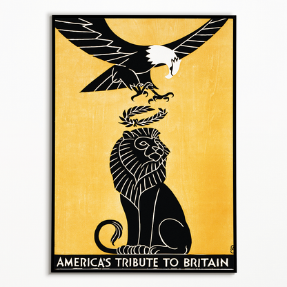 America's tribute to Britain - Art Print
