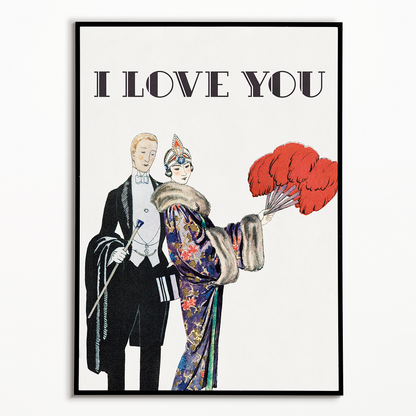 Classy couple (I love you) - Art Print