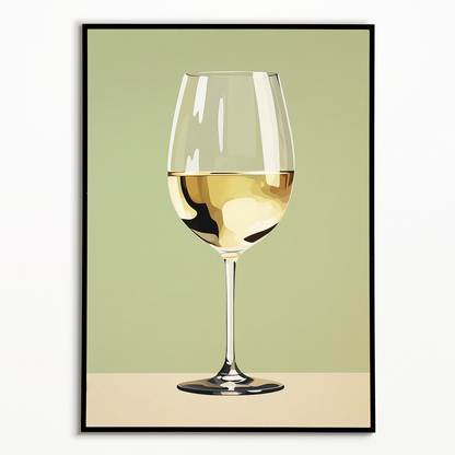 White wine - Art Print