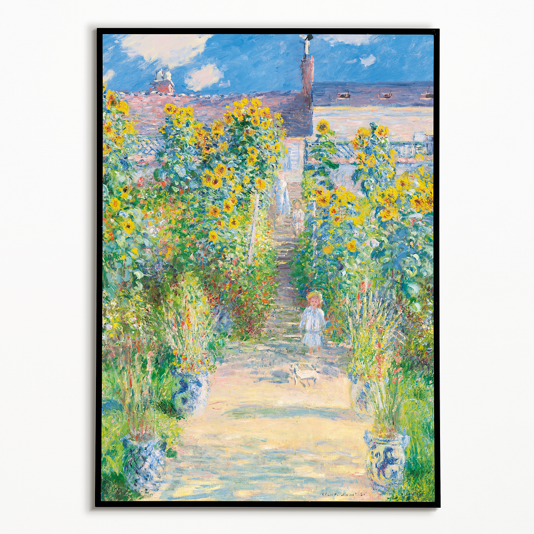 The Artist's Garden at Vétheuil By Claude Monet - Art Print