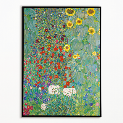 Farm Garden with Sunflowers By Gustav Klimt - Art Print