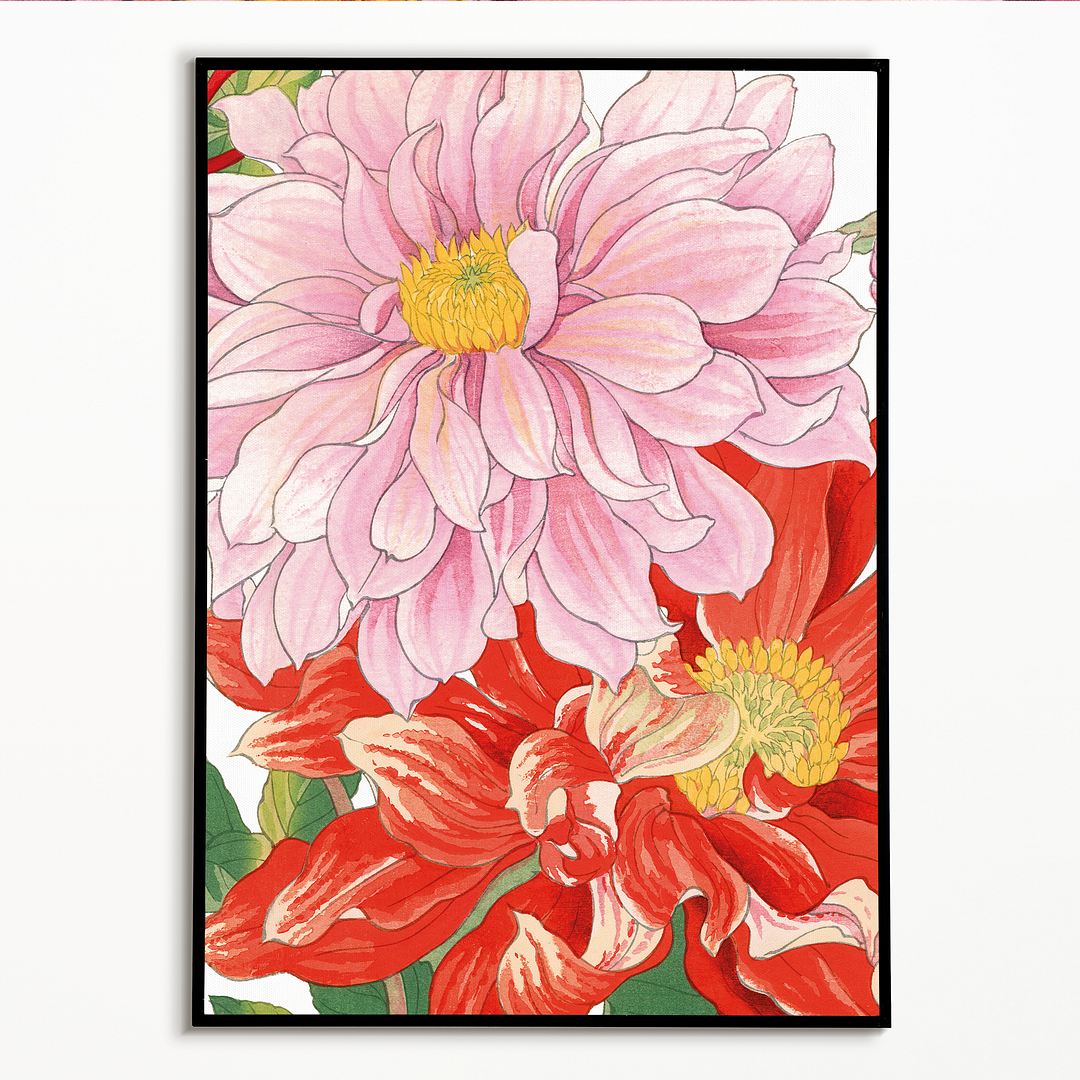 Dahlia flower By Tanigami Kônan Art-Print