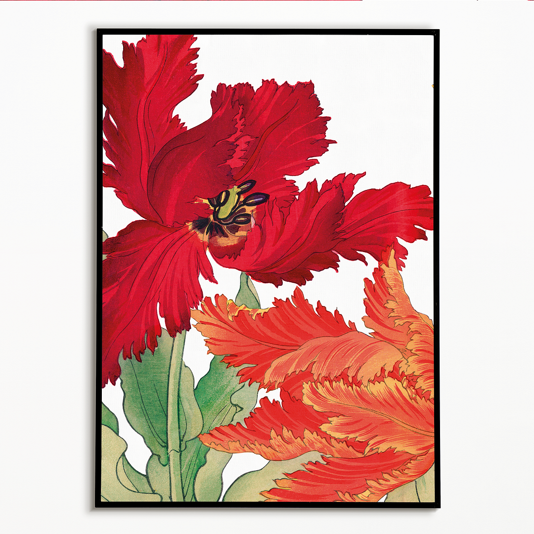 Parrot Tulip By Tanigami Kônan Art-Print