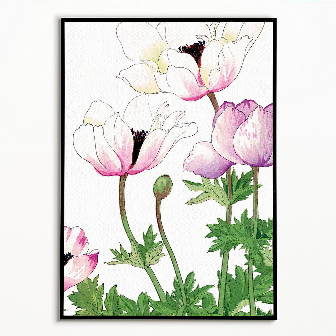 Poppy flowers By Tanigami Kônan Art-Print