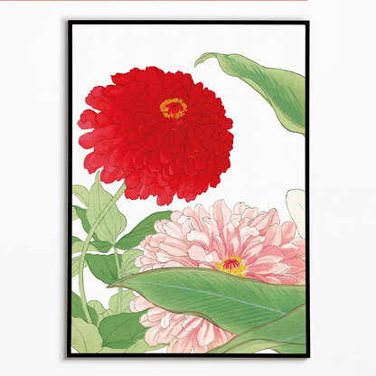 Zinnia By Tanigami Kônan Art-Print