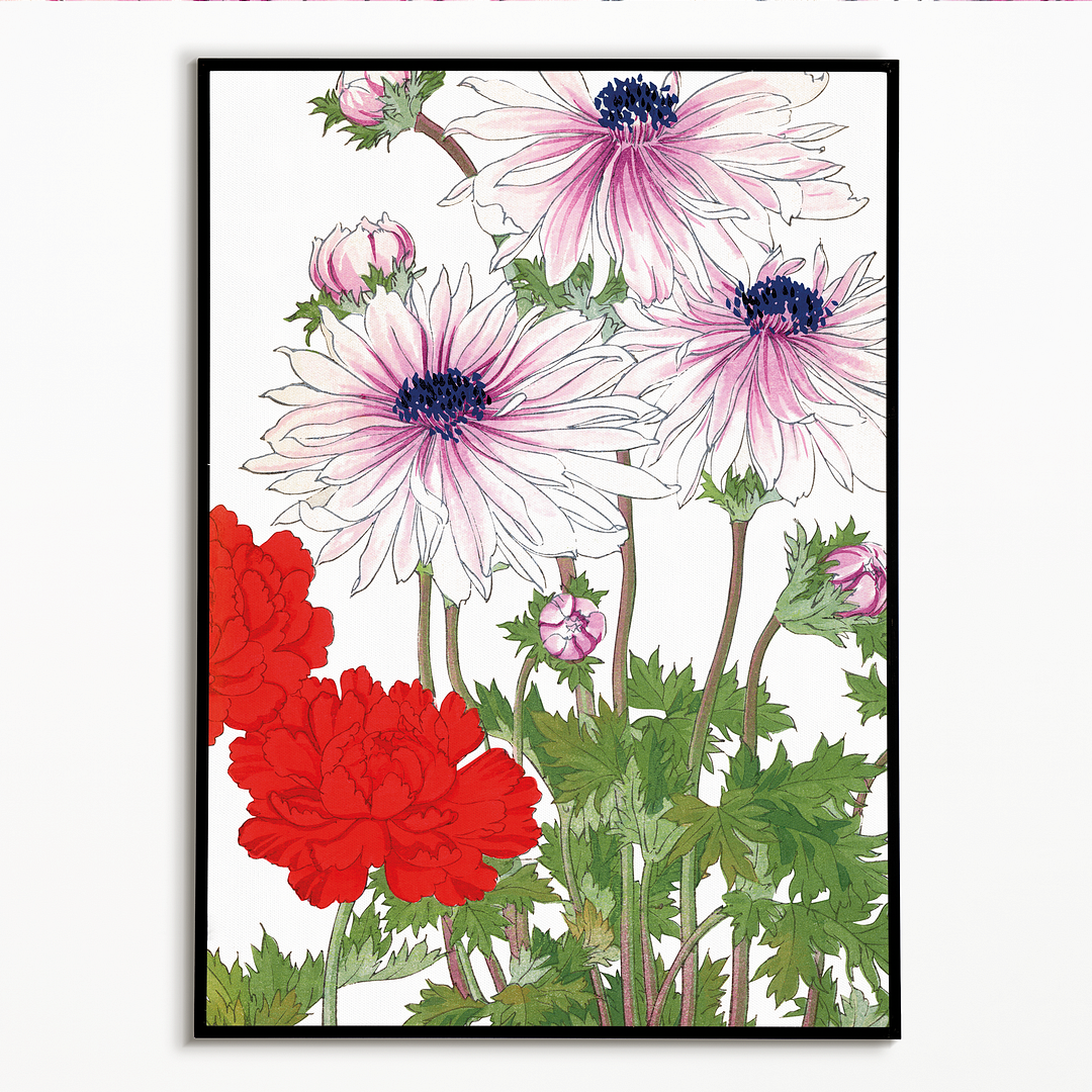 Anemone Flower By Tanigami Kônan Art-Print