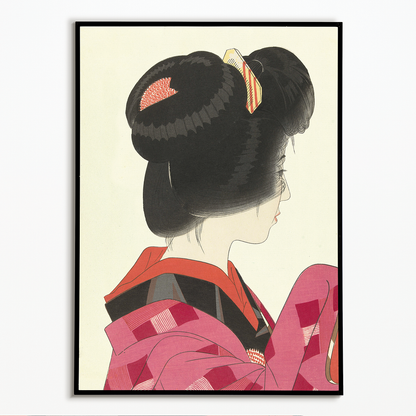 Red color By Yamakawa Shuho - Art Print