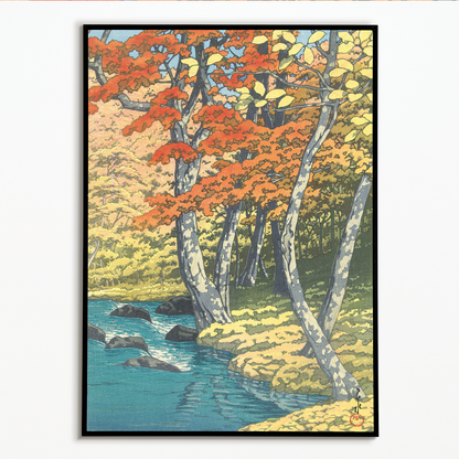 Autumn In Oirase By Kawase Hasui - Art Print