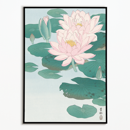 Water Lily By Ohara Koson - Art Print