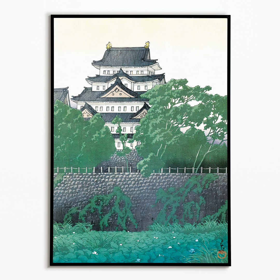 Nagoya Castle By Kawase Hasui - Art Print