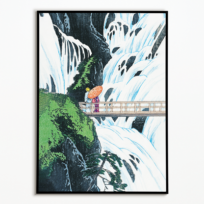 Shiragumo waterfall of nikkō by hiroaki takahashi - Art Print