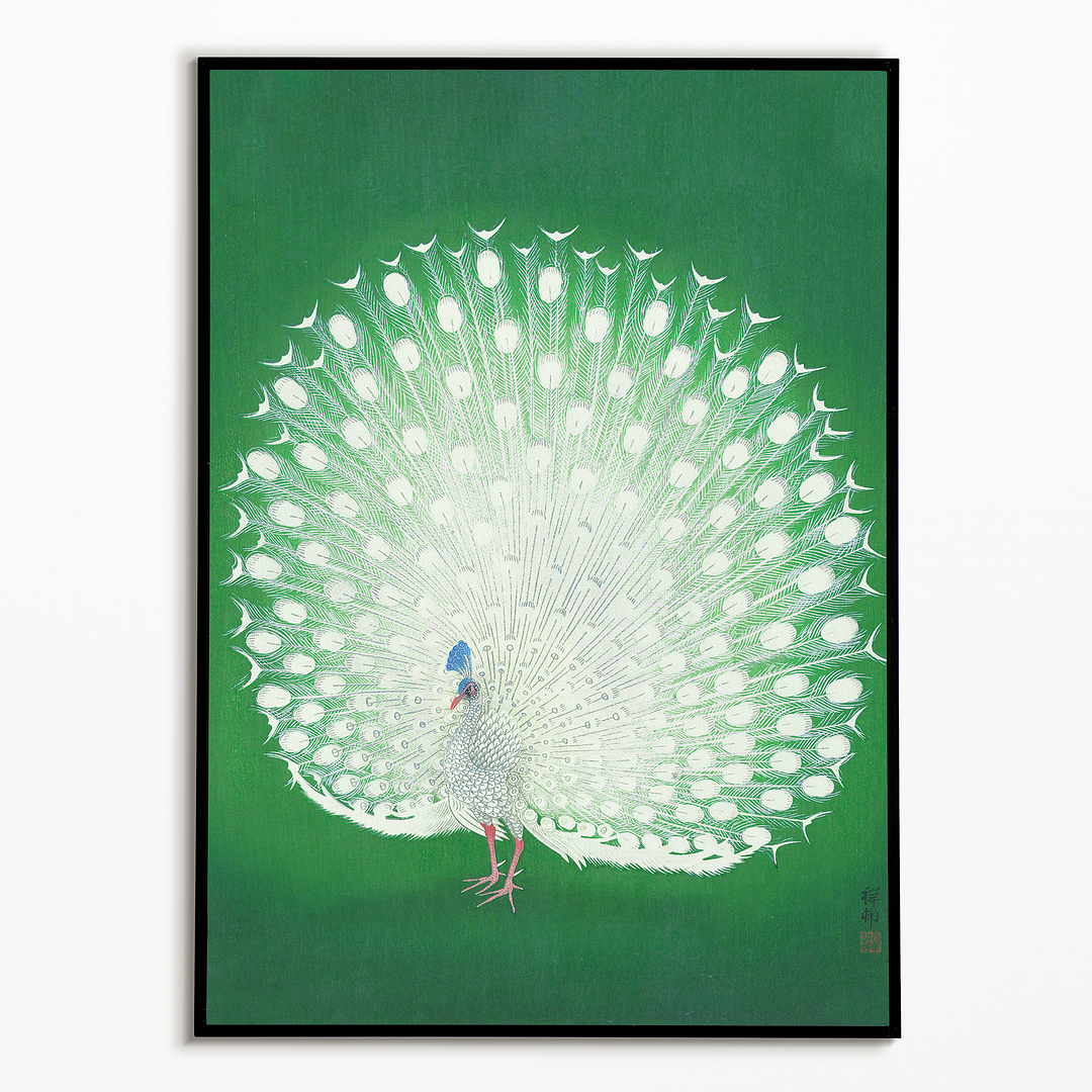 Peacock By Ohara Koson - Art Print