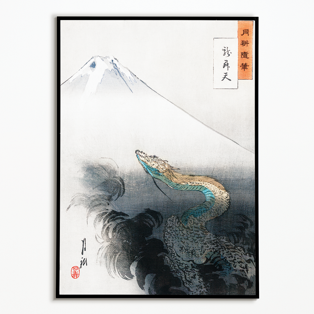 Ryū shōten By Ogata Gekko - Art Print