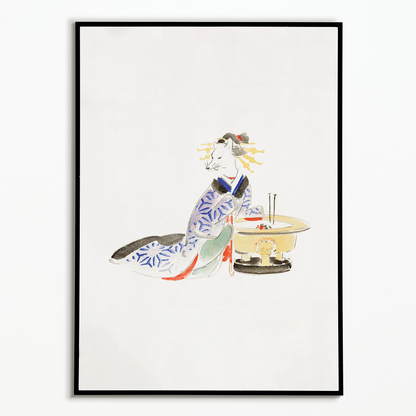 Album of Ichiryusai Hiroshige's Sketches (Fox) by Utagawa Hiroshige	 - Art Print