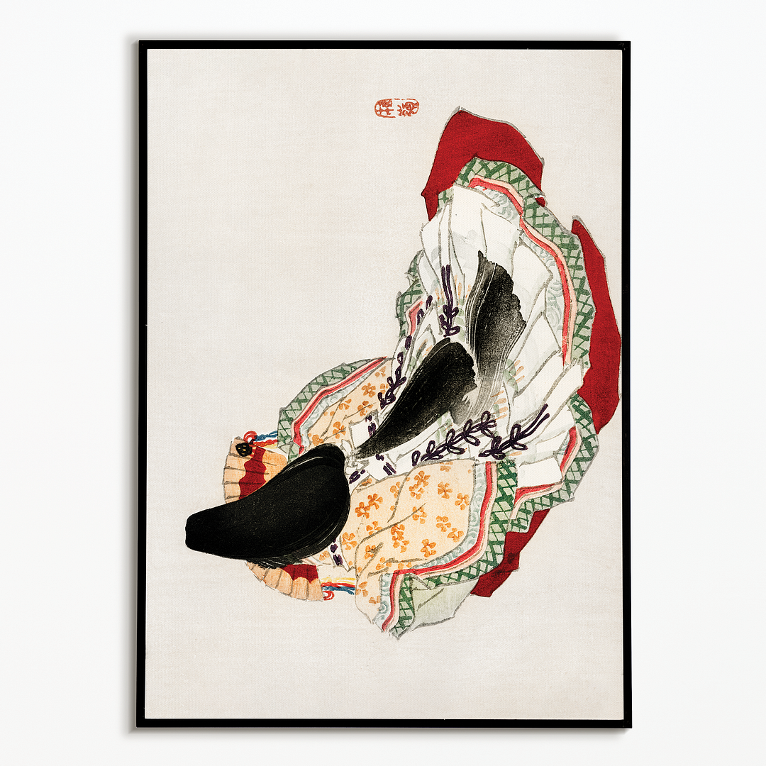 A lady in a kimono by Kōno Bairei - Art Print