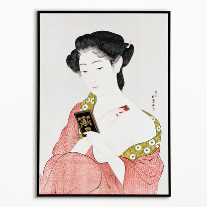 Woman Applying Powder by Goyō Hashiguchi - Art Print