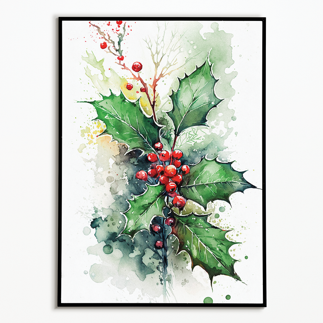 Christmas Holly  - Art Print