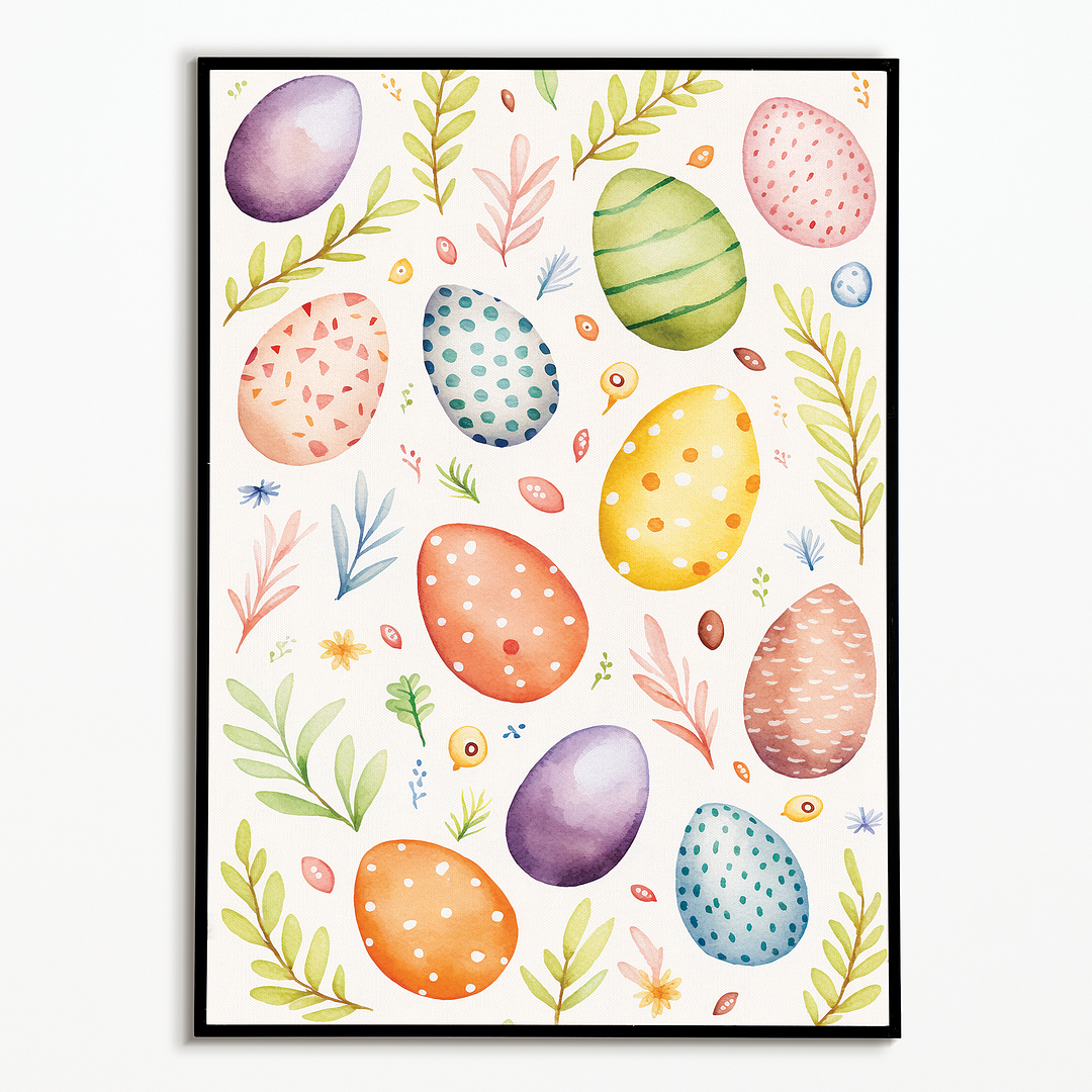 Easter egg pattern - Art Print