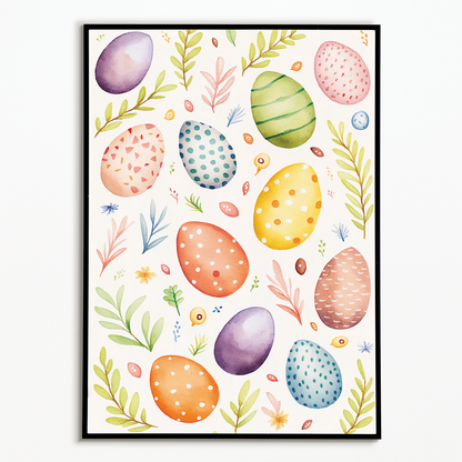 Easter egg pattern - Art Print