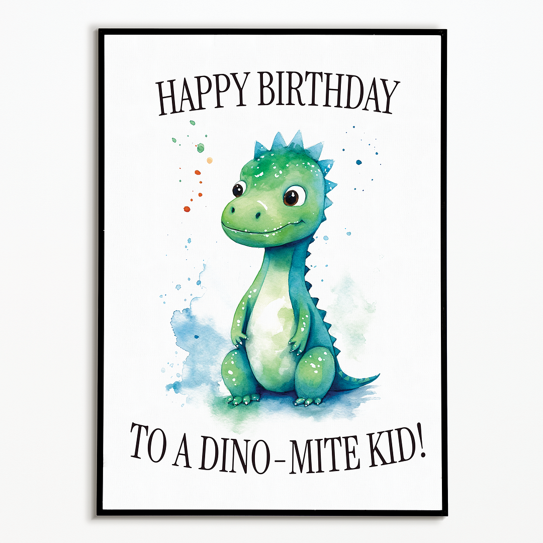 Dino-mite boy! - Art Print