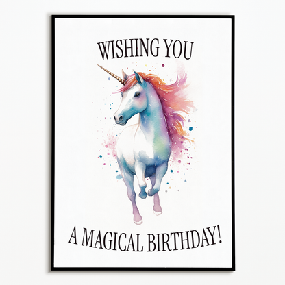 A magical birthday! - Art Print