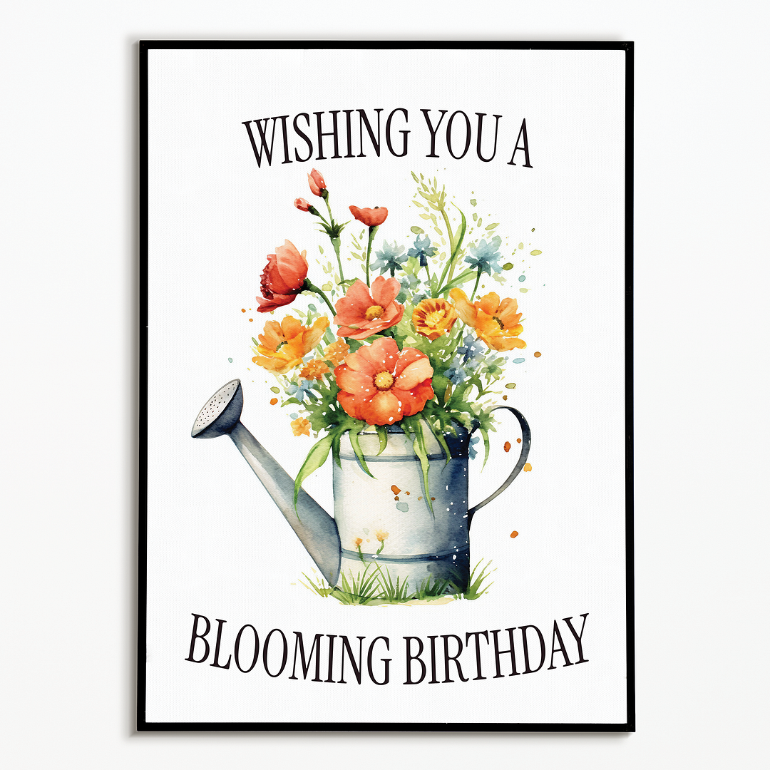 A blooming birthday - Art Print