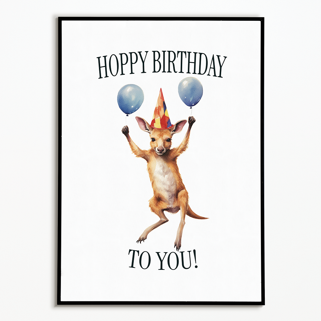 Hoppy birthday to you! - Art Print
