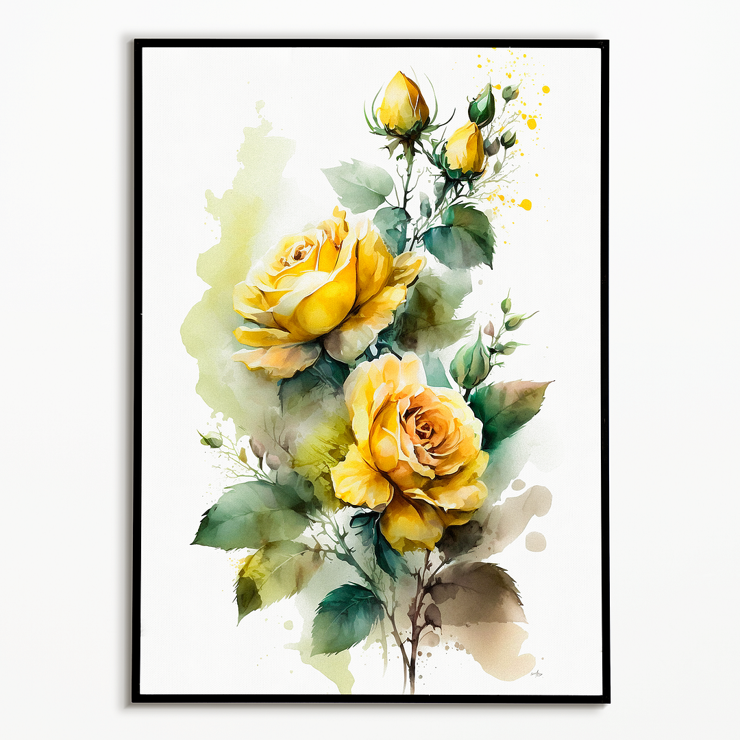 Yellow rose III - Art Print