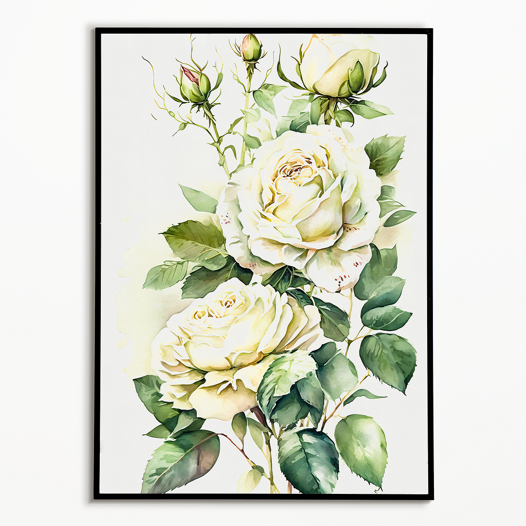 White rose I - Art Print