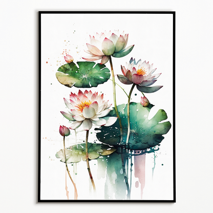 Water Lillies I - Art Print