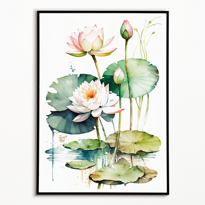 Water Lillies II - Art Print