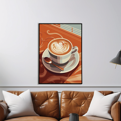 Cup of cappuccino - Art Print