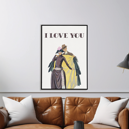 Elle et Lui (I love you) - Art Print