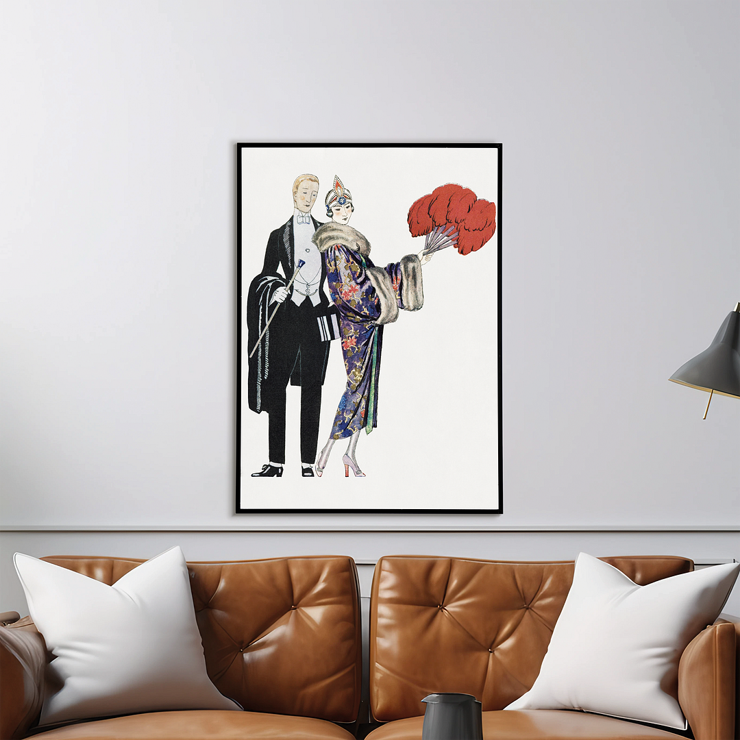 Classy couple (Cutout) - Art Print
