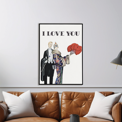 Classy couple (I love you) - Art Print