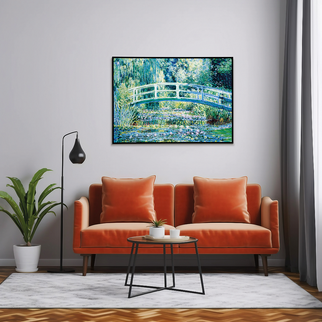 Water Lilies and Japanese Bridge by Claude Monet - Art Print