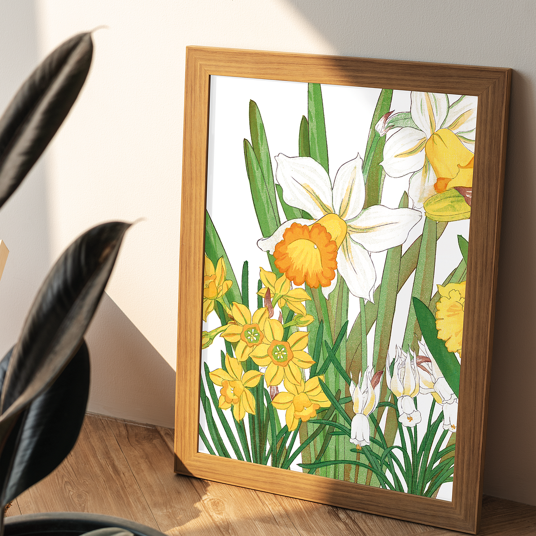 Daffodils By Tanigami Kônan Art-Print