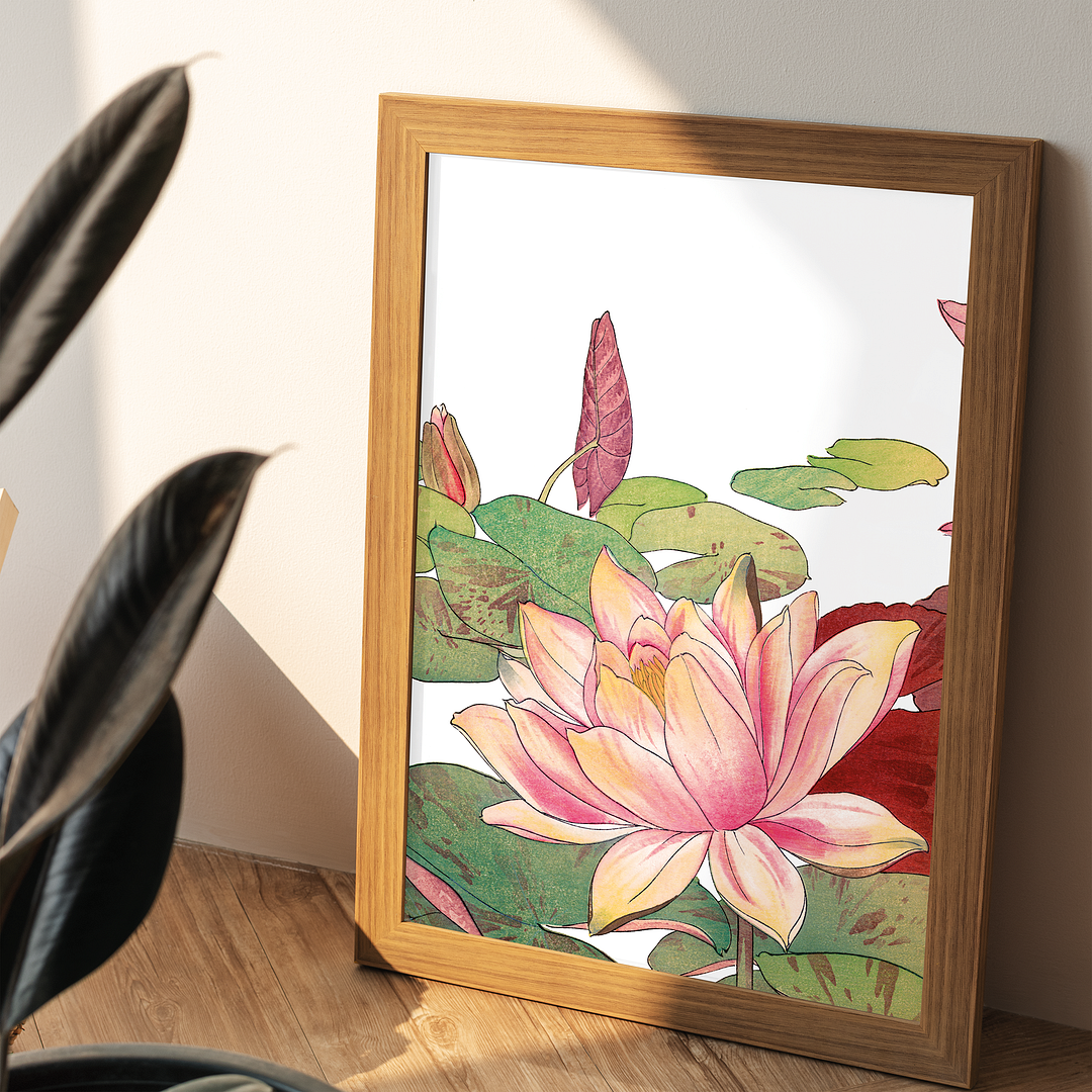 Nymphaea Lotus By Tanigami Kônan Art-Print