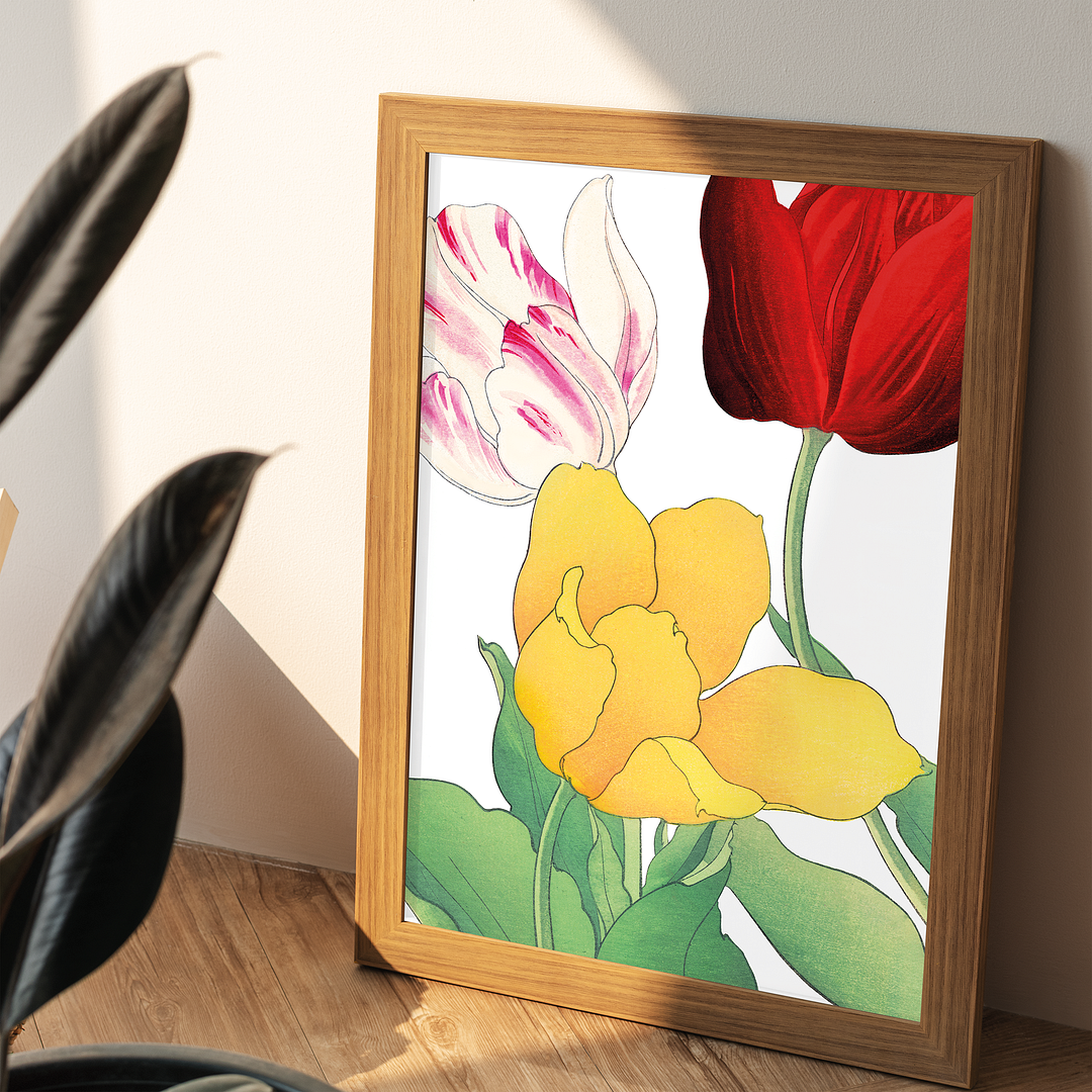 Tulips flowers By Tanigami Kônan Art-Print