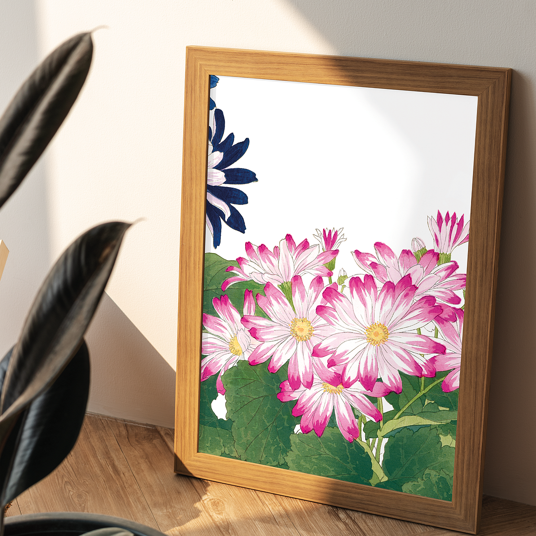 Pink Cineraria By Tanigami Kônan Art-Print