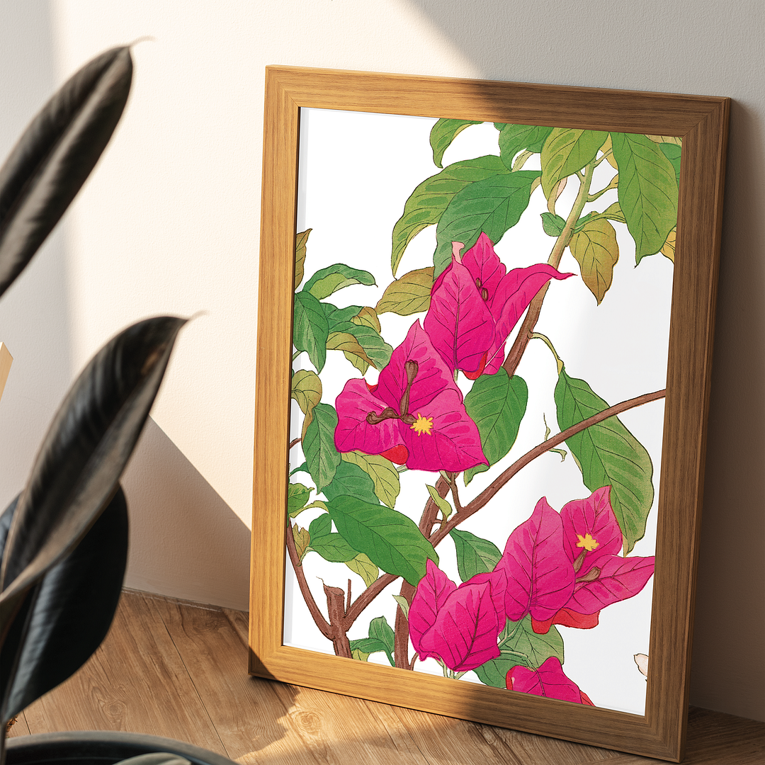 Bougainvillea By Tanigami Kônan Art-Print