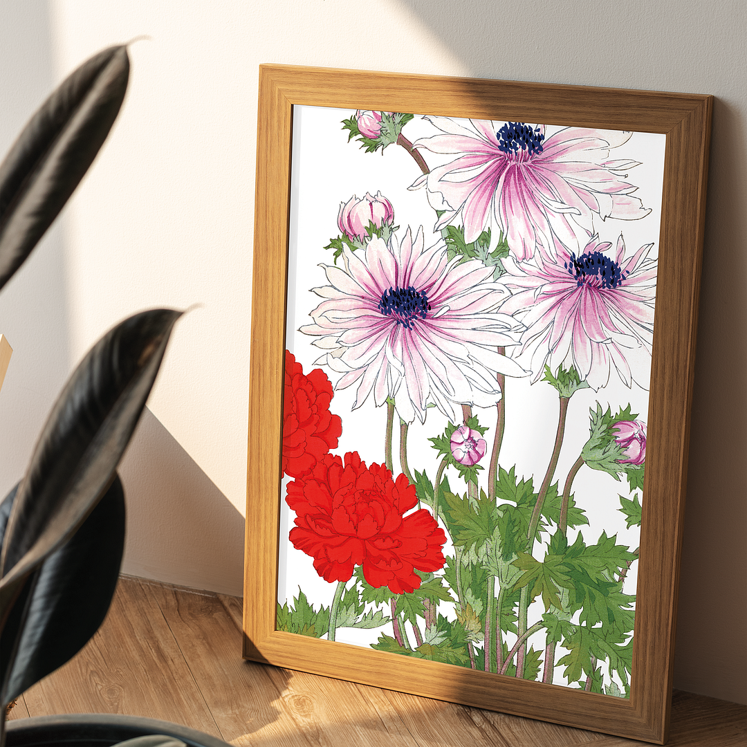 Anemone Flower By Tanigami Kônan Art-Print