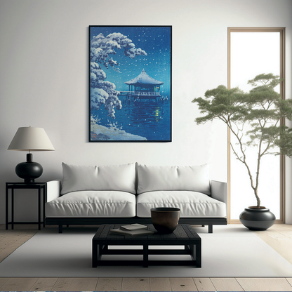 Snow at the Ukimido, Katada By Tsuchiya Koitsu - Art Print