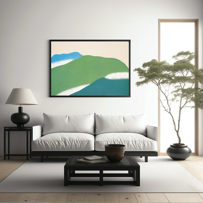 Green mountains By Kamisaka Sekka - Art Print