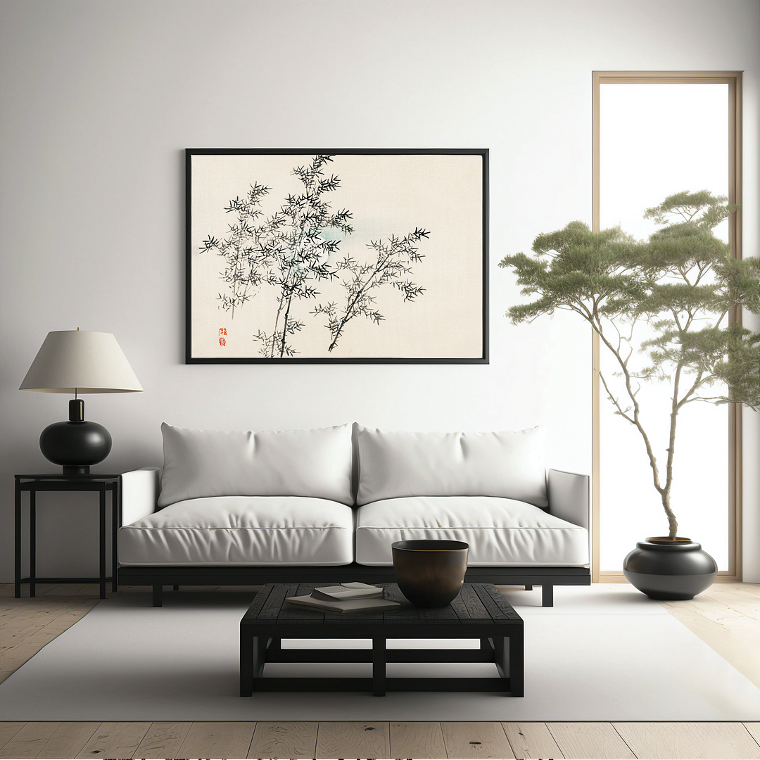 Bamboo by Kōno Bairei - Art Print