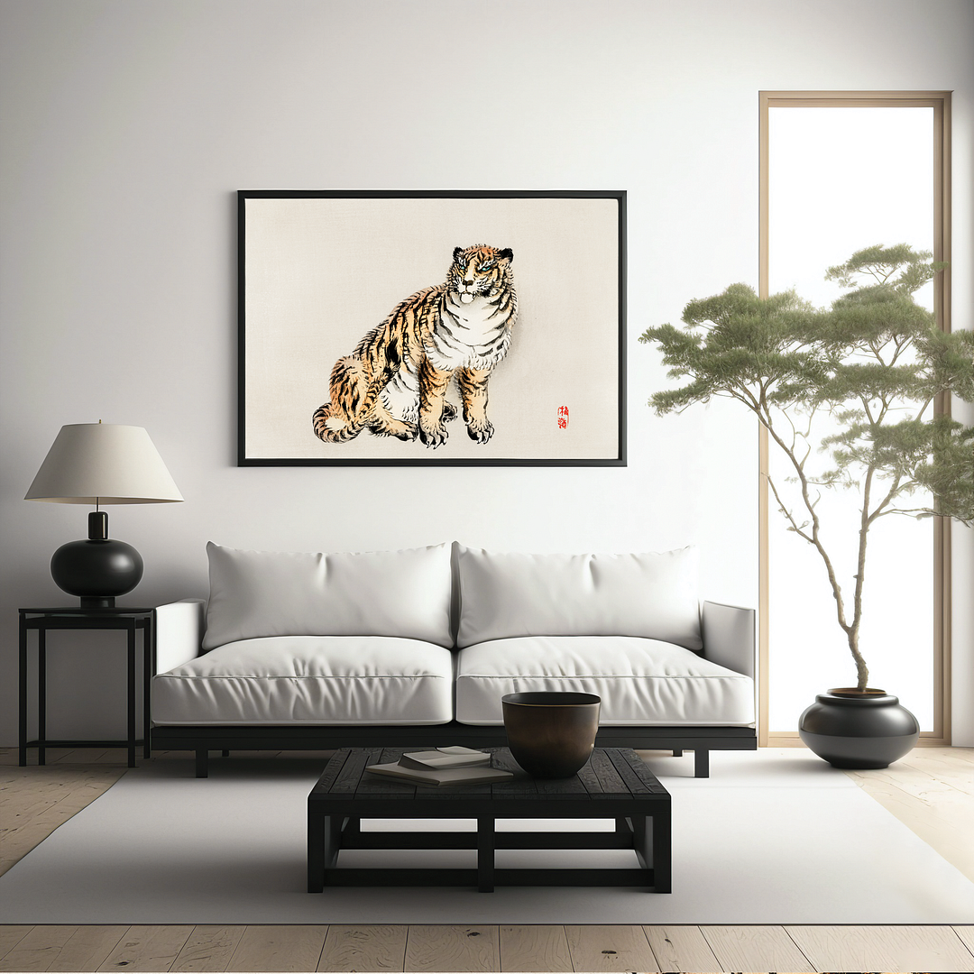 Tiger by Kōno Bairei - Art Print