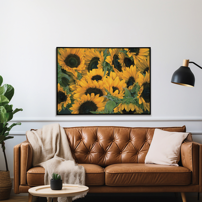 Bunch of sunflowers - Art Print
