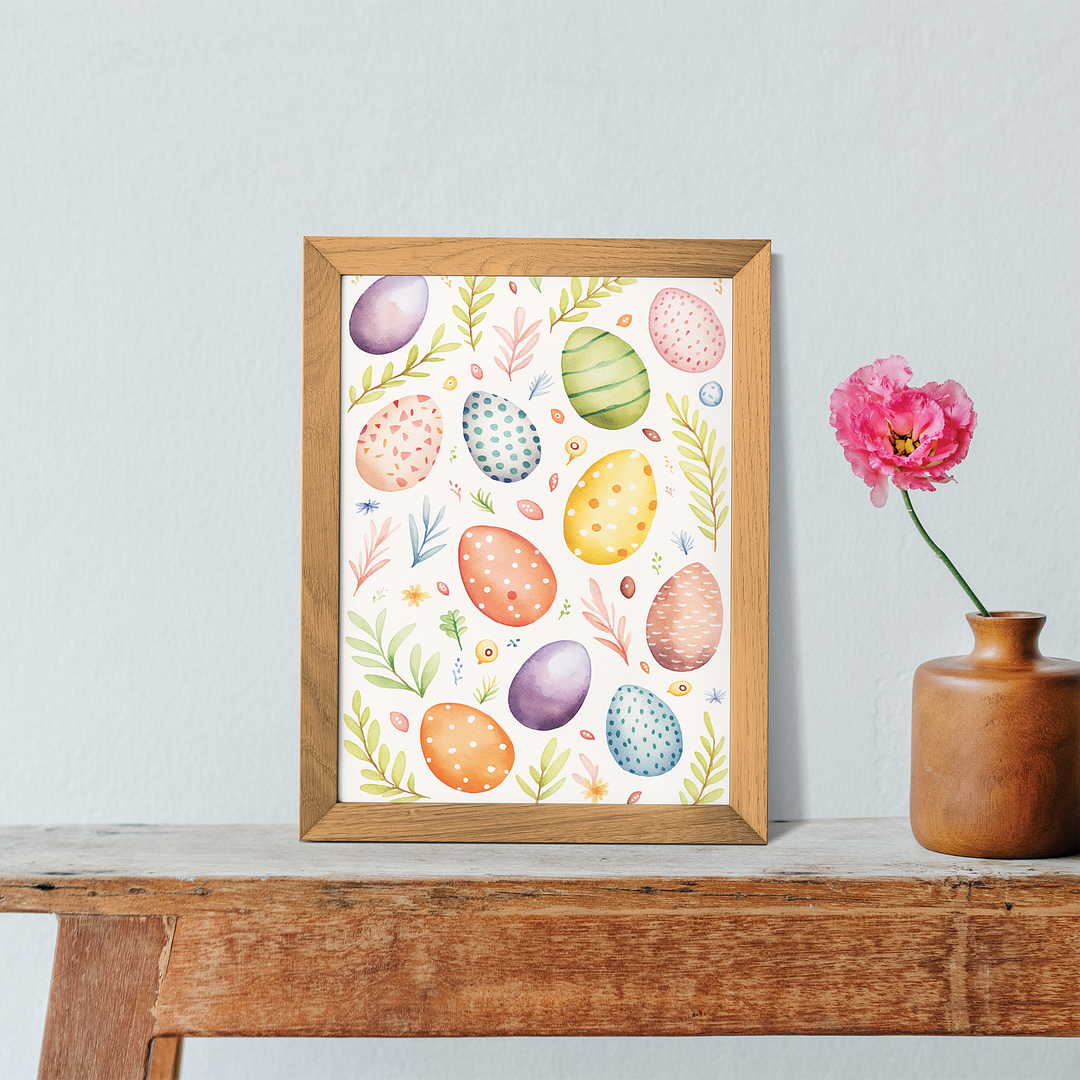 Easter egg pattern - Art Print