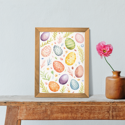 Easter egg pattern - Art Print