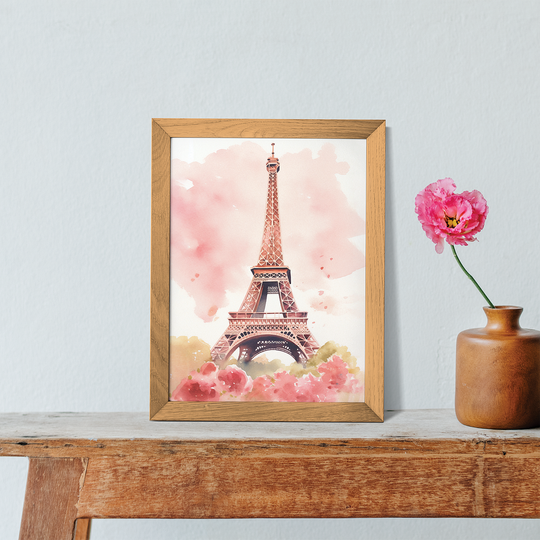 Pink Paris - Art Print